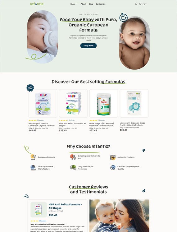 Infantiz Product store