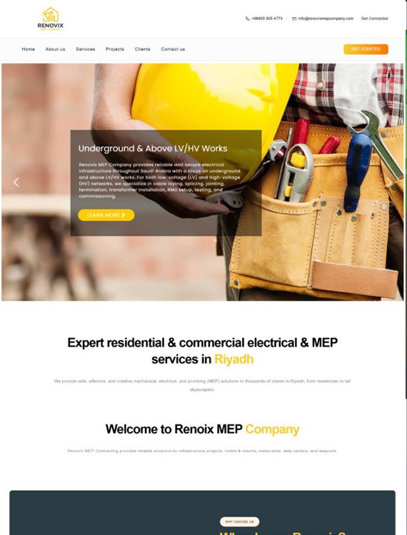 Renovix Company Website
